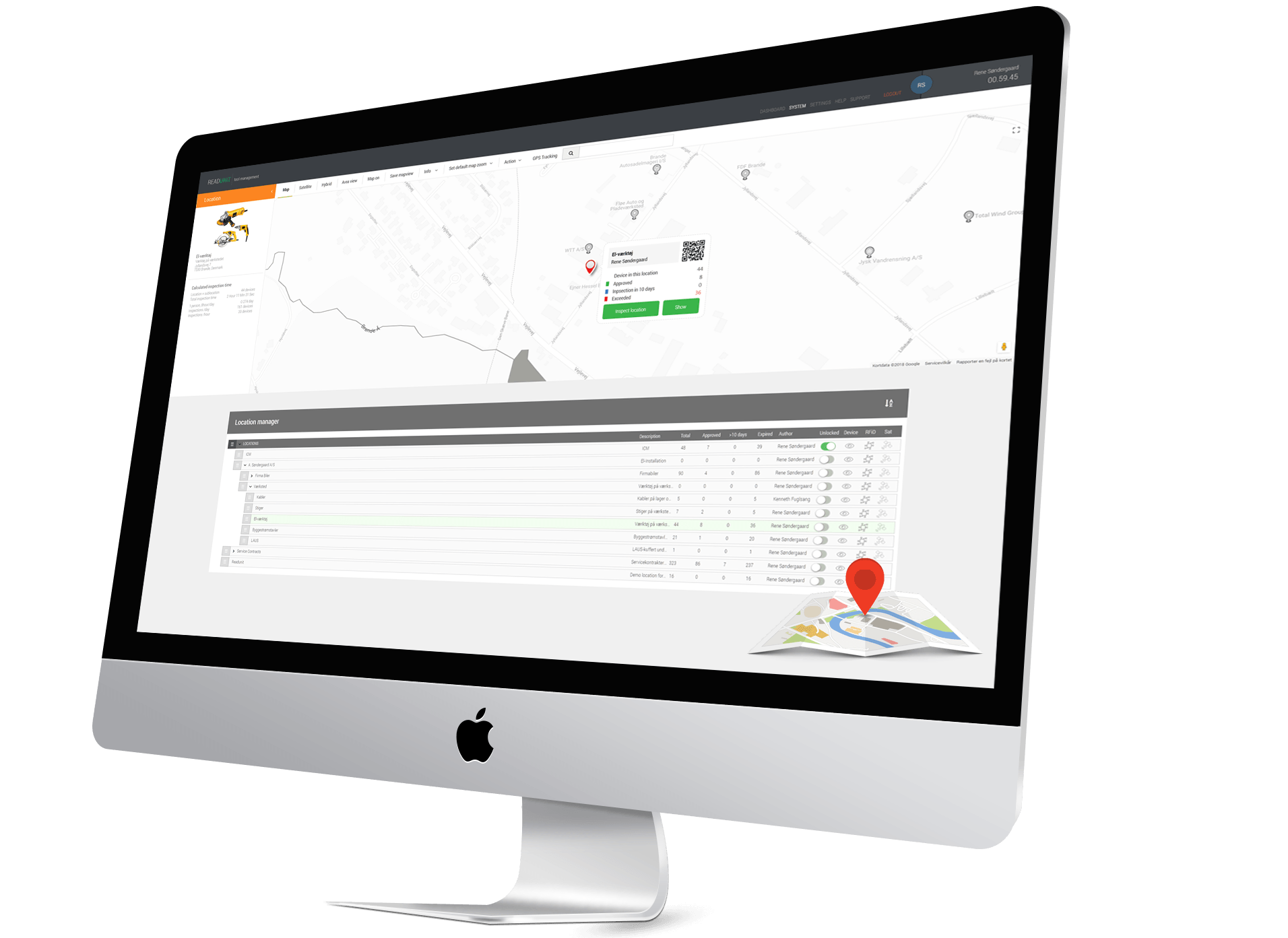 Keep track of all your equipment in different locations using Readunit